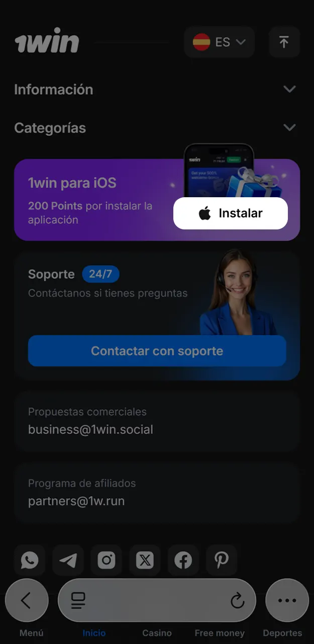Descarga la práctica aplicación de Rocket Queen en 1win.